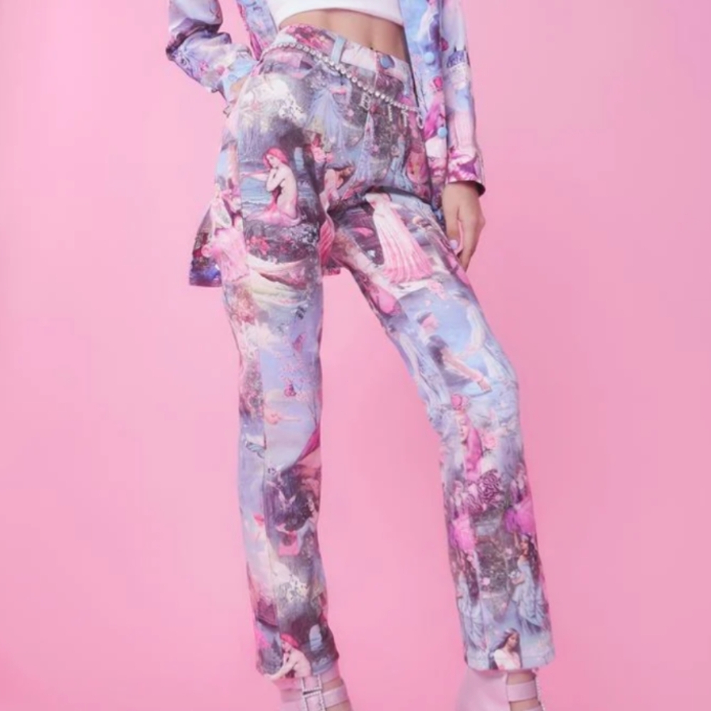 SugarThrillz 'Once Upon a Dime' Twill Mom Jeans